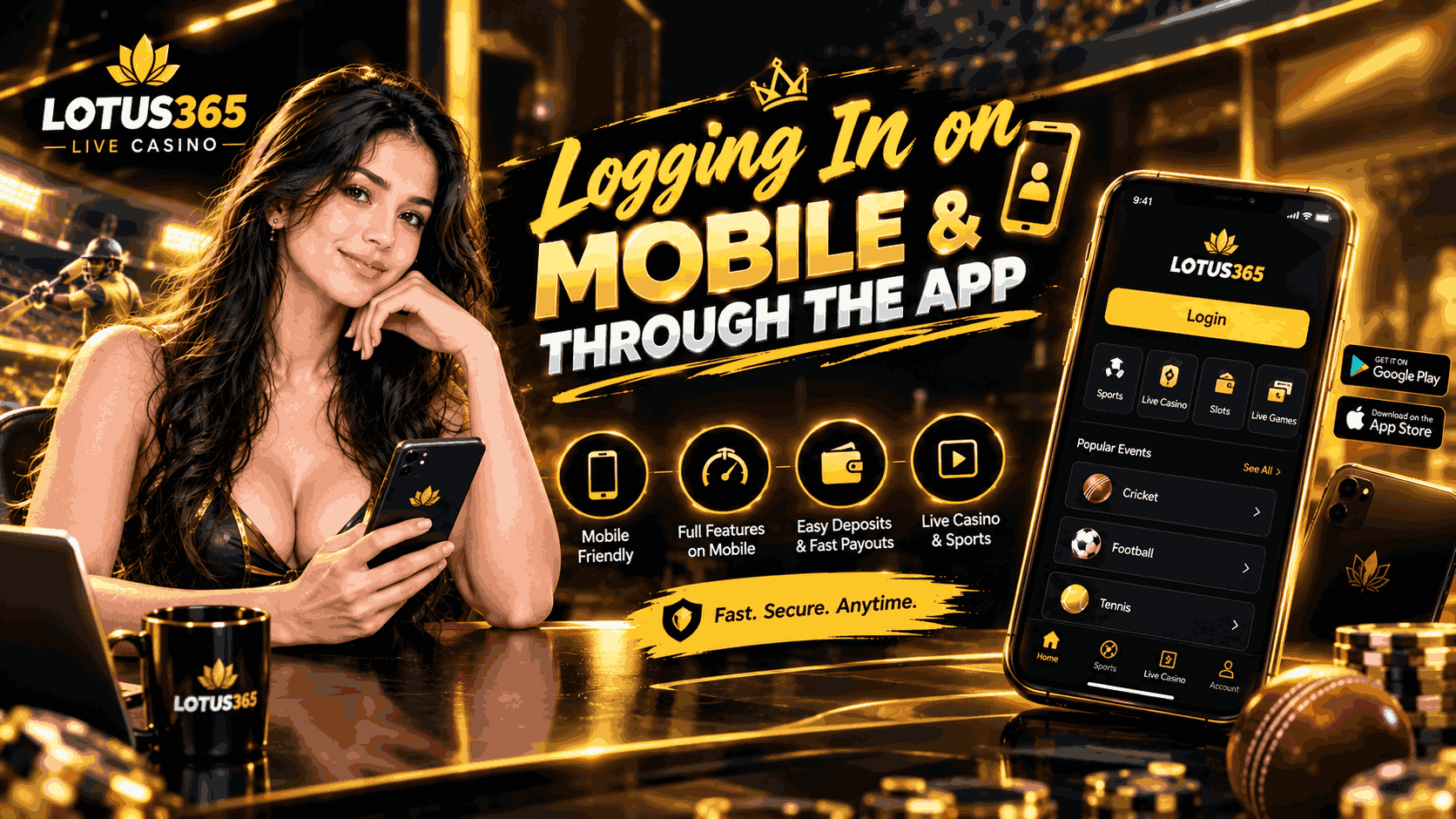 Lotus365 Mobile App Login